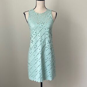 J. Crew Blue Sleeveless Shift Dress